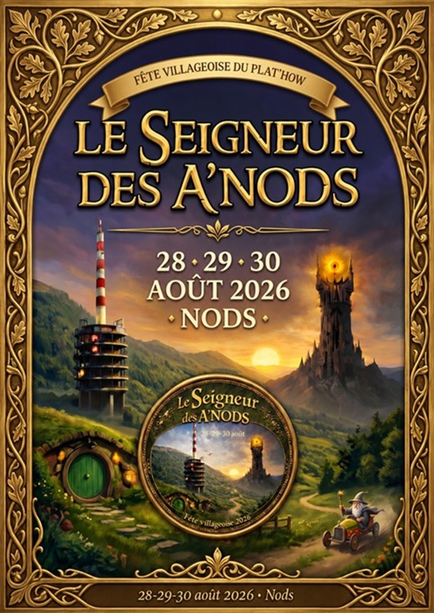 Afficche officielle fête villageoise Nods