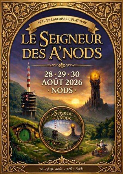 Afficche officielle fête villageoise Nods