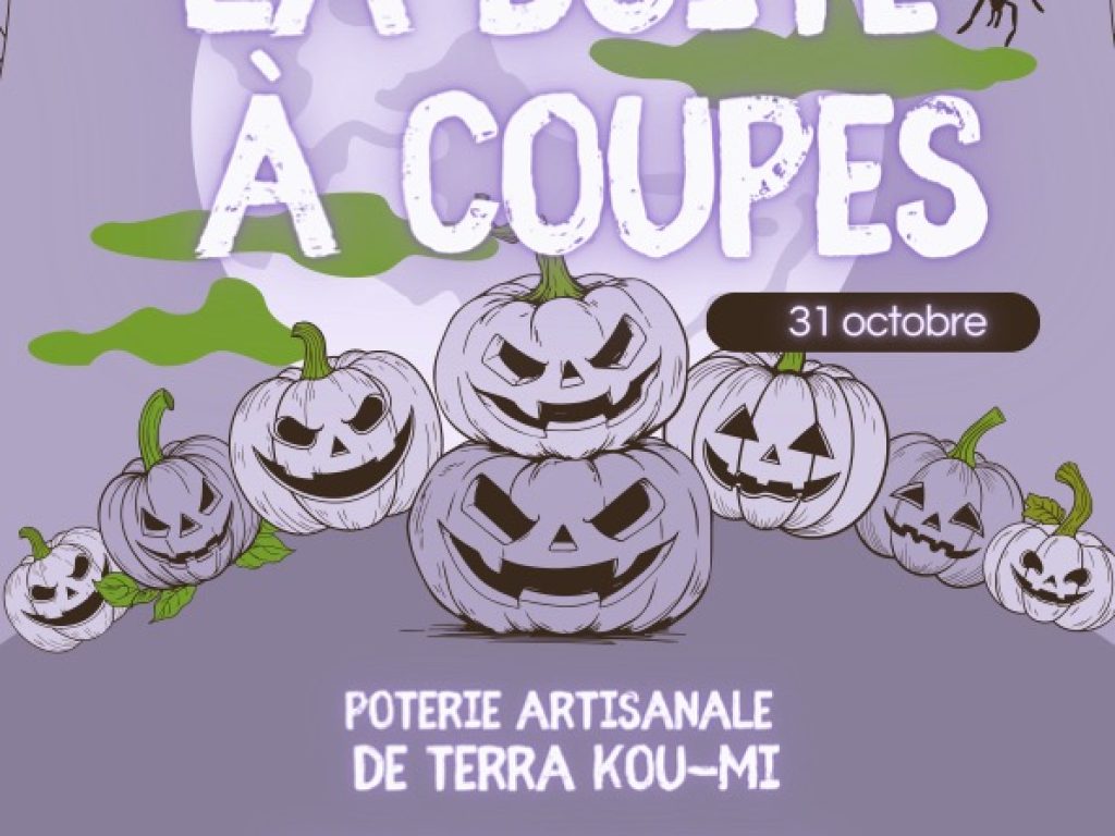 Flyer-A4-Halloween-Boulangerie-Illustration-Violet-et-Vert